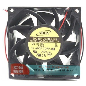 ADDA AD0848UB-F71DS 48V 0.30A 2wires Cooling Fan