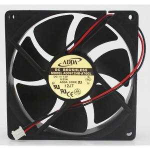 ADDA AD0912HB-A76GL 12V 0.25A 3wires Cooling Fan
