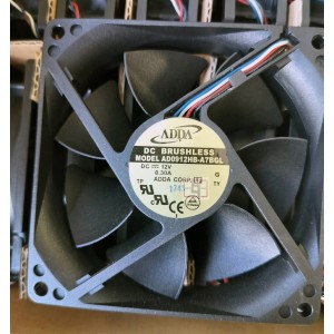 ADDA AD0912HB-A7BGL 12V 0.30A 4wires Cooling Fan