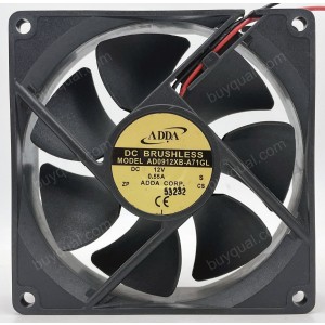 ADDA AD0912XB-A71GL 12V 0.55A 2wires Cooling Fan