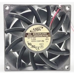 ADDA AD0924HB-F91DS 24V 0.55A 2 wires Cooling Fan