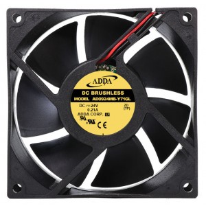 ADDA AD0924MB-Y71GL 24V 0.21A 2wires Cooling Fan 