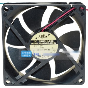 ADDA AD0924UB-A70GL 24V 0.18A 2wires Cooling Fan