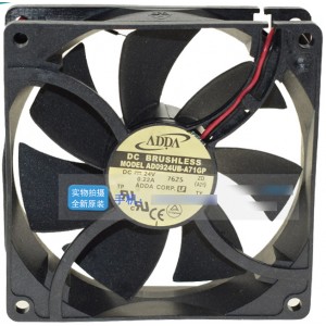 ADDA AD0924UB-A71GP 24V 0.22A 2wires Cooling Fan 