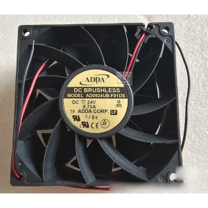 ADDA AD0924UB-F91DS 24V 0.70A 2 wires Cooling Fan - New