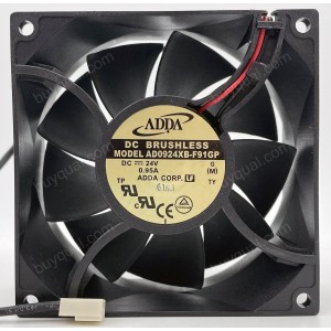 ADDA AD0924XB-F91GP 24V 0.95A 2wires cooling fan
