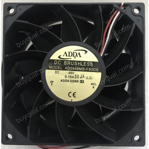 ADDA AD0948MB-F93DS 48V 0.16A 3wires Cooling Fan - New