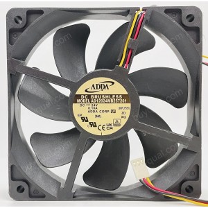 ADDA AD12024MB257201 24V 0.10A 3wires Cooling Fan