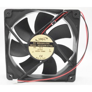ADDA AD1212DB-A71GL 12V 0.13A 2wires Cooling Fan