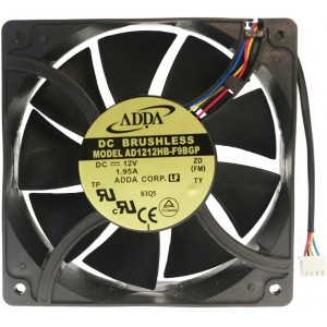ADDA AD1212HB-F9BGP 12V 1.95A 4wires Cooling Fan 
