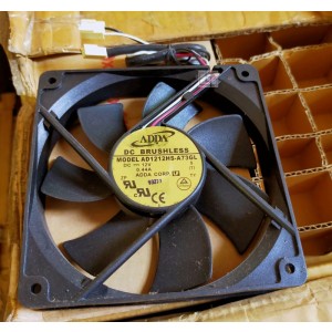 ADDA AD1212HS-A73GL 12V 0.44A 3wires Cooling Fan 
