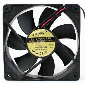 ADDA AD1212LB-A70GL 12V 0.24A 2wires cooling fan