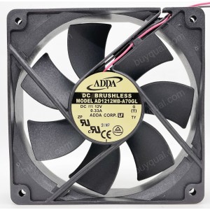 ADDA AD1212MB-A71GL AD1212MB-A70GL 12V 0.33A 2wires Cooling Fan