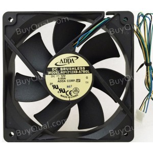 ADDA AD1212XB-A7BGL 12V 0.65A 4wires Cooling Fan