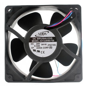 ADDA AD1224HB-F59 24V 0.32A 3wires Cooling Fan