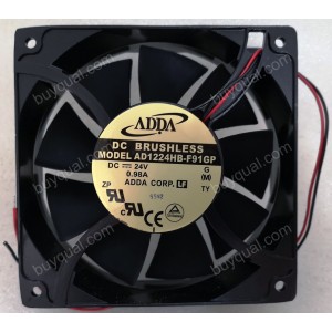 ADDA AD1224HB-F91GP 24V 0.68A 2 wires Cooling Fan