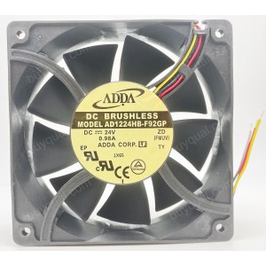 ADDA AD1224HB-F92GP 24V 0.98A 3wires cooling fan
