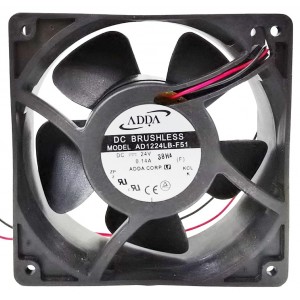 ADDA AD1224LB-F51 24V 0.14A 2wires Cooling Fan