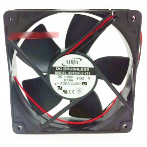 ADDA AD1224LB-Y51 24V 0.18A 2wires Cooling Fan