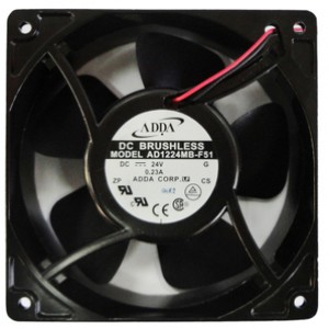 ADDA AD1224MB-F51 24V 0.23A 2wires Cooling Fan