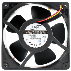 ADDA AD1224UB-F52 24V 0.4A 9.6W Cooling Fan