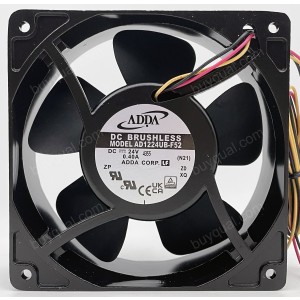 ADDA AD1224UB-F52 24V 0.4A 3wires Cooling Fan - Metal Frame