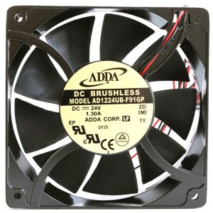 ADDA AD1224UB-F91GP 24V 1.3A 2wires Cooling Fan - Metal Frame