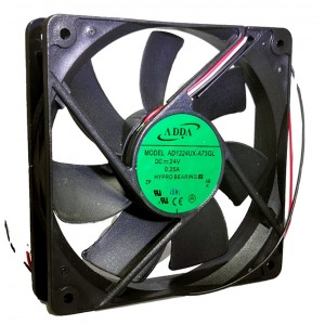 ADDA AD1224UX-A73GL 24V 0.25A 3wires Cooling Fan 