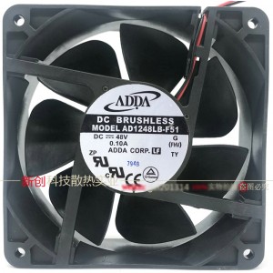 ADDA AD1248LB-F51 48V 0.10A 2wires Cooling Fan