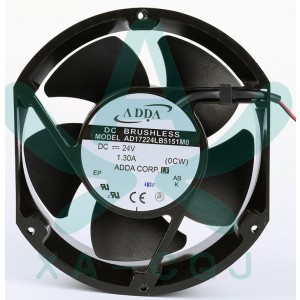 ADDA AD17224LB5151M0 AD17224LB5151MO 24V 1.30A 2wires Cooling Fan
