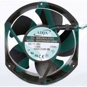 ADDA AD17248UB515BMO 48V 1.50A 3wires cooling fan