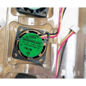 ADDA AD2005DX-G76 5V 0.06A 3wires Cooling Fan