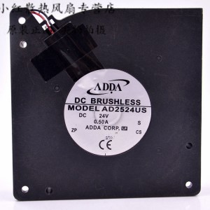 ADDA AD2524US 24V 0.50A 2wires Cooling Fan 