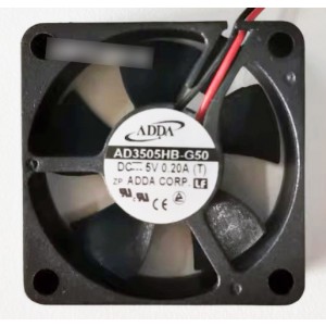 ADDA AD3505HB-G50 5V 0.2A 2wires Cooling Fan 
