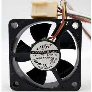 ADDA AD3505LB-G52 5V 0.1A 3wires Cooling Fan