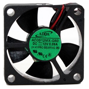 ADDA AD3512MX-G50 12V 0.09A 2wires Cooling Fan 