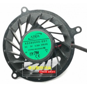 ADDA AD3805HX-ED1 5V 0.30A 2wires Cooling Fan