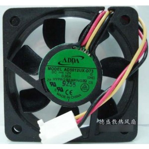 ADDA AD5012UX-D73 12V 0.30A 3wires cooling fan