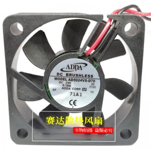 ADDA AD5024VS-D70 24V 0.18A 2wires Cooling Fan