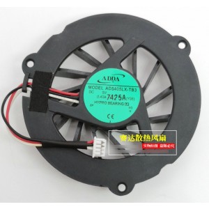 ADDA AD5405LX-TB3 5V 0.40A 3wires Cooling Fan