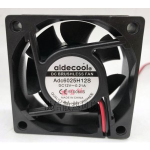 aidecool ADC6025H12S 12V 0.21A 2wires Cooling Fan 