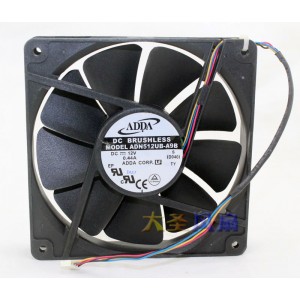 ADDA ADN512UB-A9B 12V 0.44A 4wires Cooling Fan