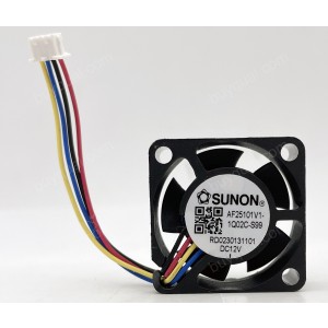 SUNON AF25101V1-1Q02C-S99 12V 4wires Cooling Fan