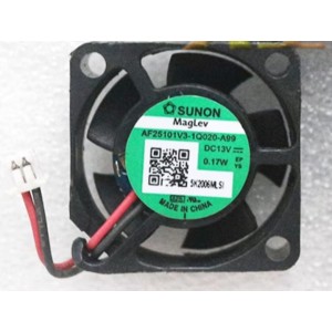 SUNON AF25101V3-1Q020-A99 13V 0.17W 2wires Cooling Fan