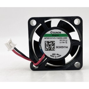 SUNON AF25101V3-1Q020-A99 AF25101V3-1Q050-A99 13V 0.17W 2wires Cooling Fan