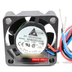 DELTA AFB02512HA AFB02512HA-AR00 12V 0.1A 3wires Cooling Fan