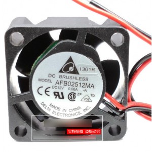 DELTA AFB02512MA 12V 0.06A 2wires Cooling Fan
