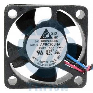 DELTA AFB0305HA 5V 0.24A 3wires Cooling Fan