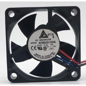DELTA AFB03512HA -F00 12V 0.14A 2wires 3wires Cooling Fan