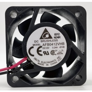 DELTA AFB0412VHB 12V 0.24A 2wires 3wires 4wires Cooling Fan - Picture need